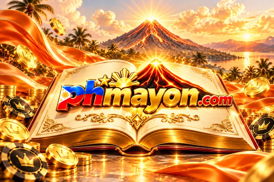 Black and gold phmayon illustration for Mayon mountain