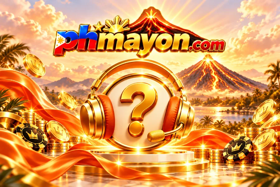 Black and gold phmayon illustration for support questions