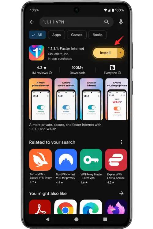 Search and install